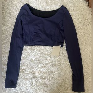 NWT Cloudful™ Fabric Long Sleeve Cropped Yoga Sports Top